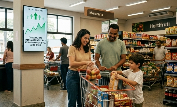 Consumo das fam�lias brasileiras atinge o maior patamar em uma d�cada, revela CNC